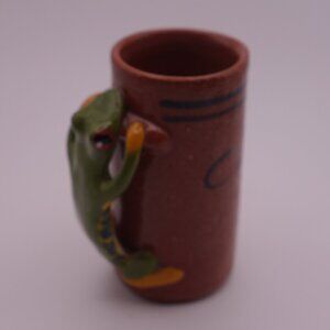 Lizard Handle Costa Rica Ceramic Shot Glass